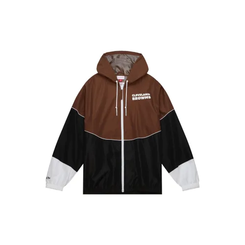 Mitchell Ness Jackets Men Black Brown