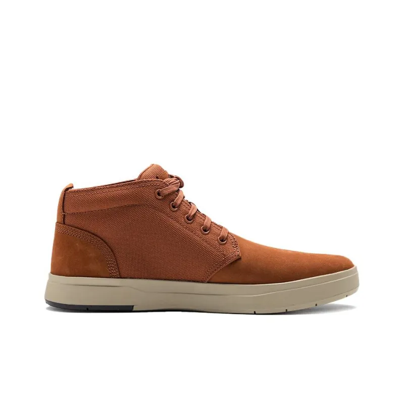Timberland Davis Square Leather And Fabric Chukka Boot 'Rust Nubuck'-1