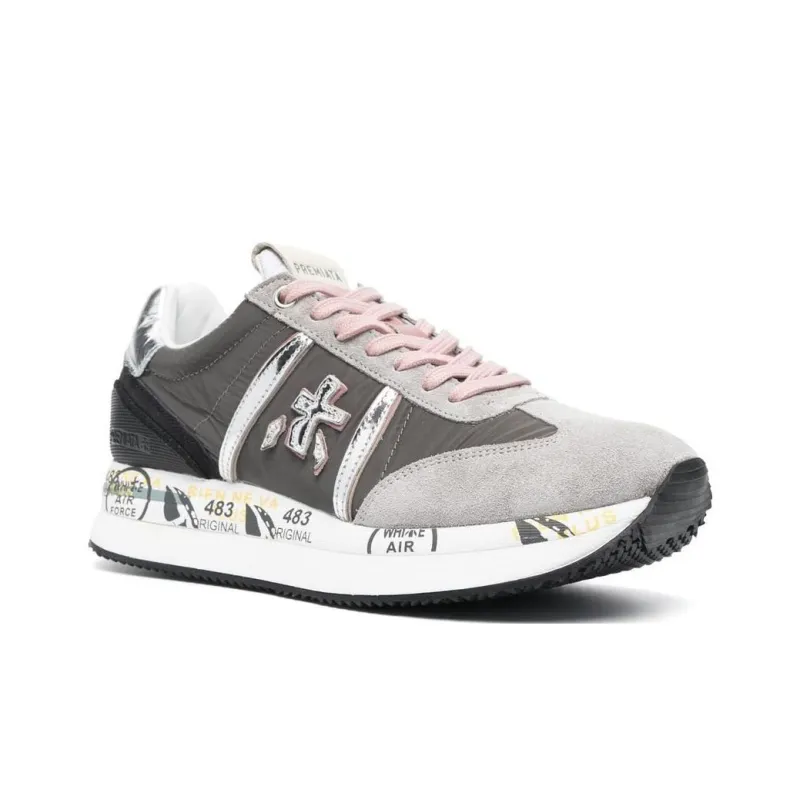 PREMIATA Conny Low-Top Casual Shoes Women's Gray-1