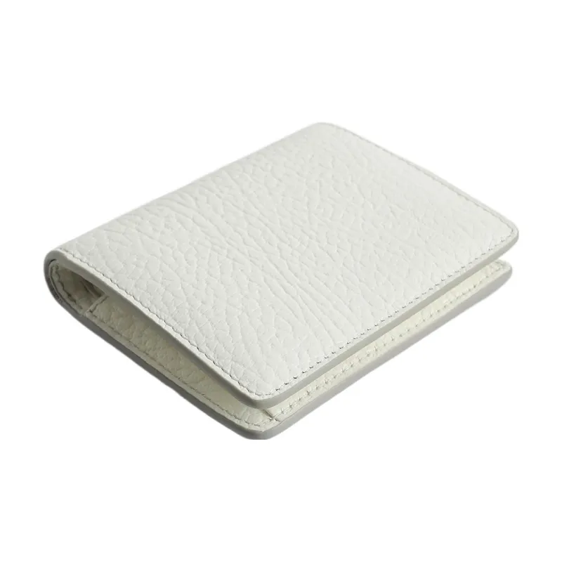 Maison Margiela Grain Cow Leather Wallet Women's White-2