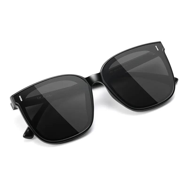HLA TR/Memory Plastic Square Sunglasses Unisex-5