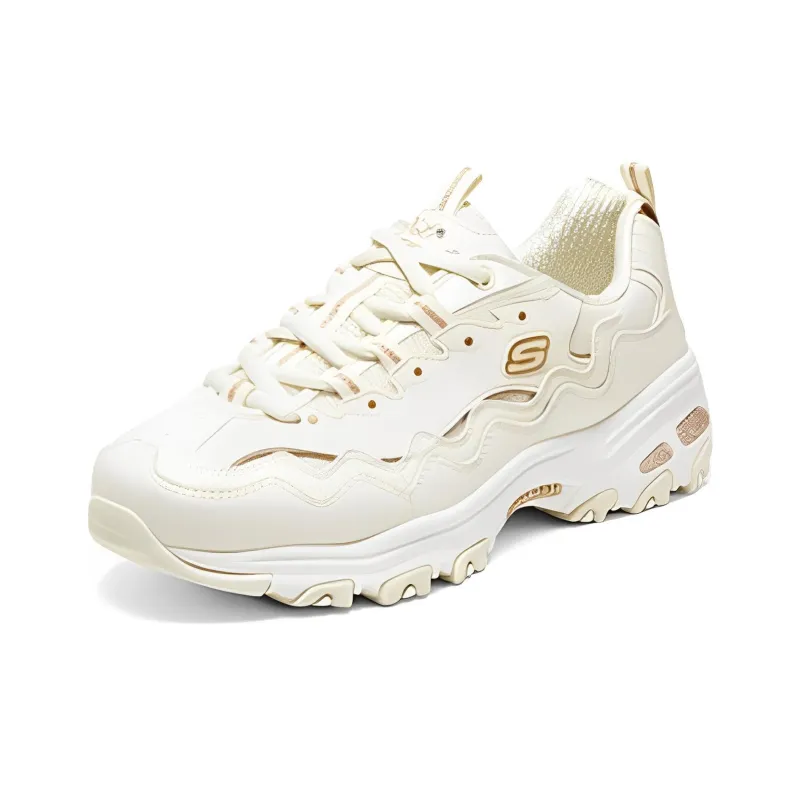 Skechers D'lites 1.0 Marathon Running Shoes 'Beige White' Women's-2