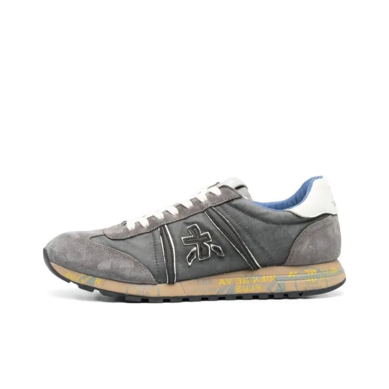 PREMIATA Lucy Cushioning Low-Top Casual Shoes Men's Dark Gray-0