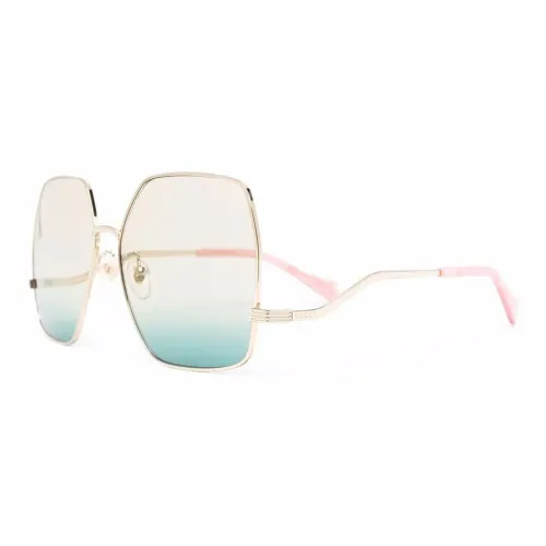 GUCCI Eyewear Oversize Metal Frame Sunglasses