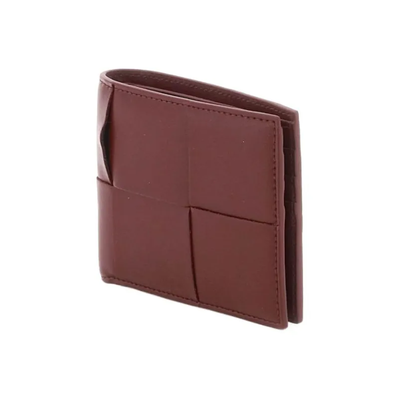 Bottega Veneta Calfskin Wallet Regular Men's Red-1
