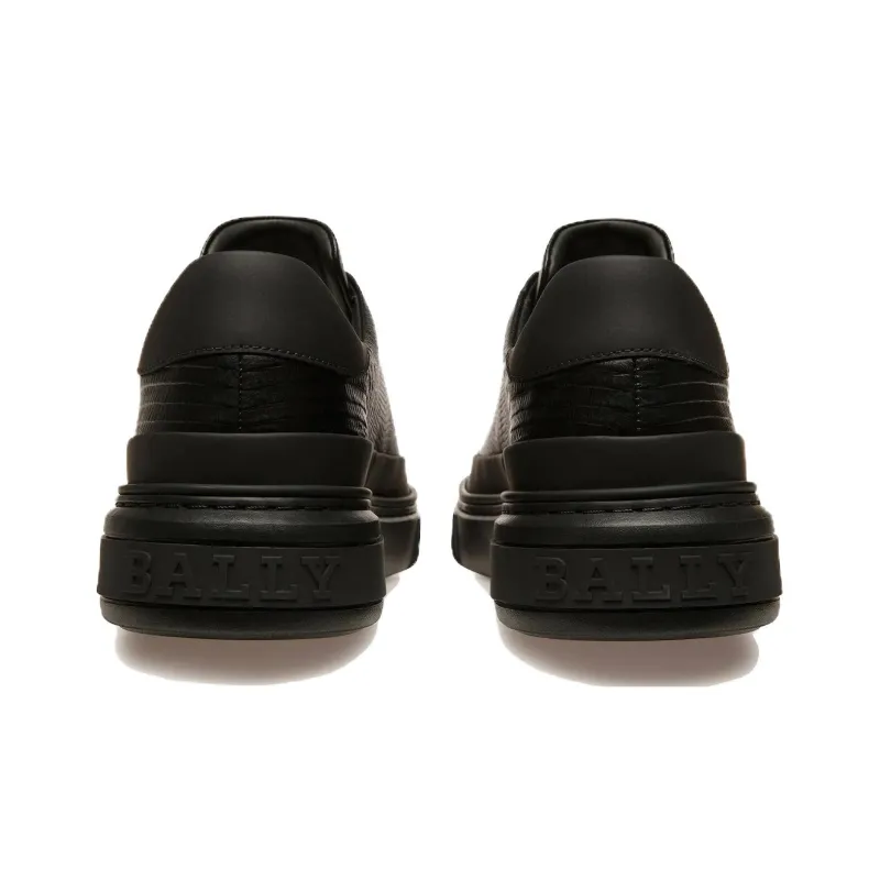 BALLY Maily Wear-Resistant Low-Top Skateboard Shoes Men's Black-3