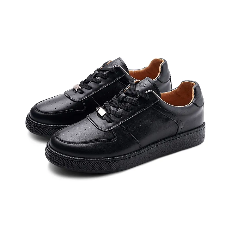 FINEPLAN Low Top Skateboard Shoes Men's Black-2