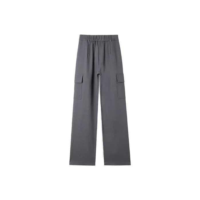 HIPPIEMISS Casual Pants Women's Gray-1