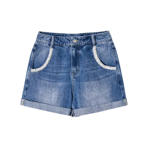 YINER GoodLand Denim Shorts Women's Blue