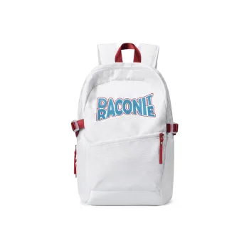DRACONITE Embroidery Student Backpack Regular Unisex Blue White Color Blocking