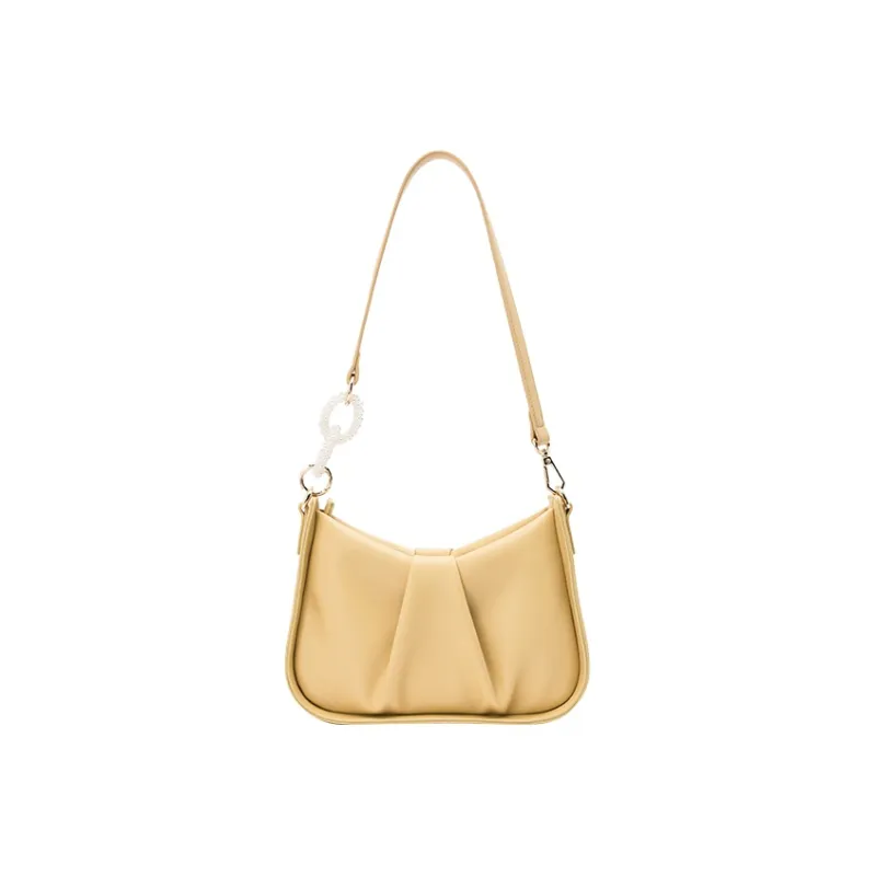 SEM/R PU Shoulder Bag Trumpets Women's Ecru/Custard/Coffee/Pink/Gray Blue-3