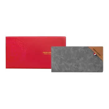 CNOLES Cow Leather Wallet Regular Men's Dreamy Gray