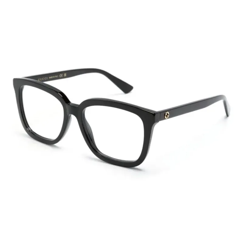 GUCCI Eyewear Logo plaque Square frame Glasses-0