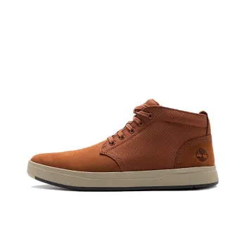 Timberland Davis Square Leather And Fabric Chukka Boot 'Rust Nubuck'