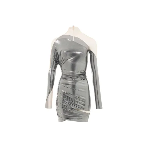 Mugler Long-Sleeved Dresses Women's Silver