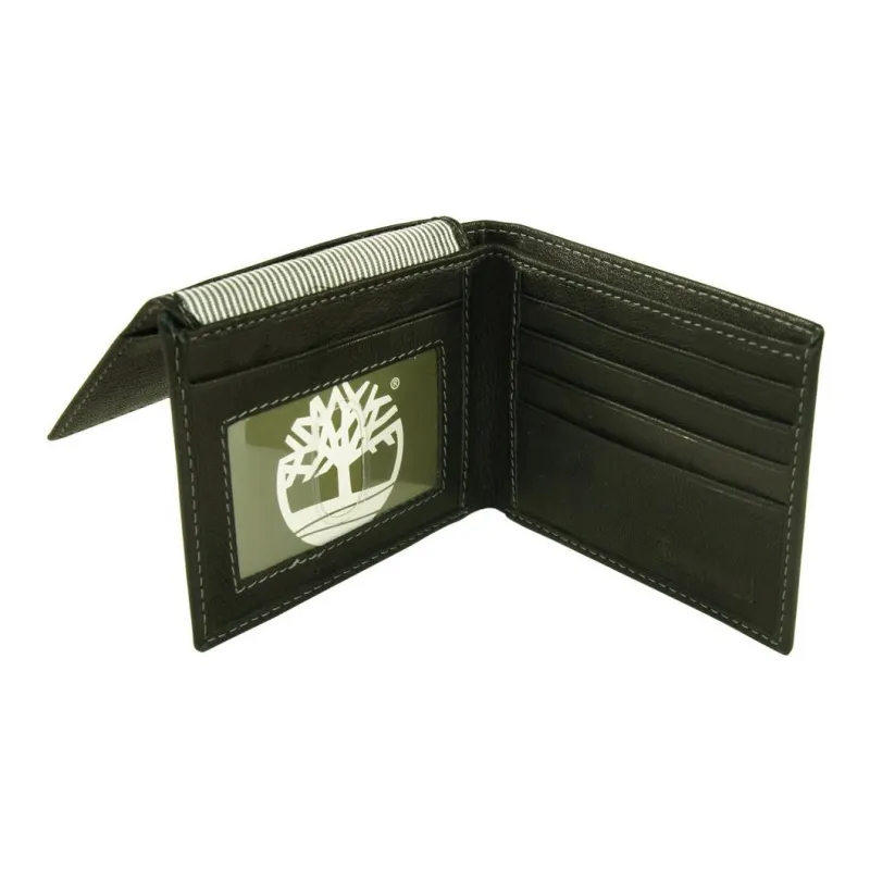 Timberland Leather With Fabric Wallet Men's Green-3