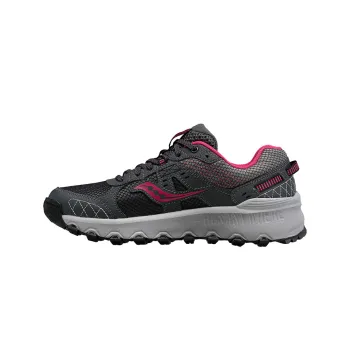 Saucony Grid Raptor TR 2 Anti Slip Wear Resistant Low Top Running Shoes Women's Gray Pink
