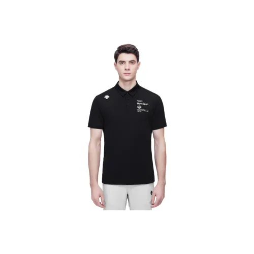 DESCENTE Polo Shirts Unisex Black