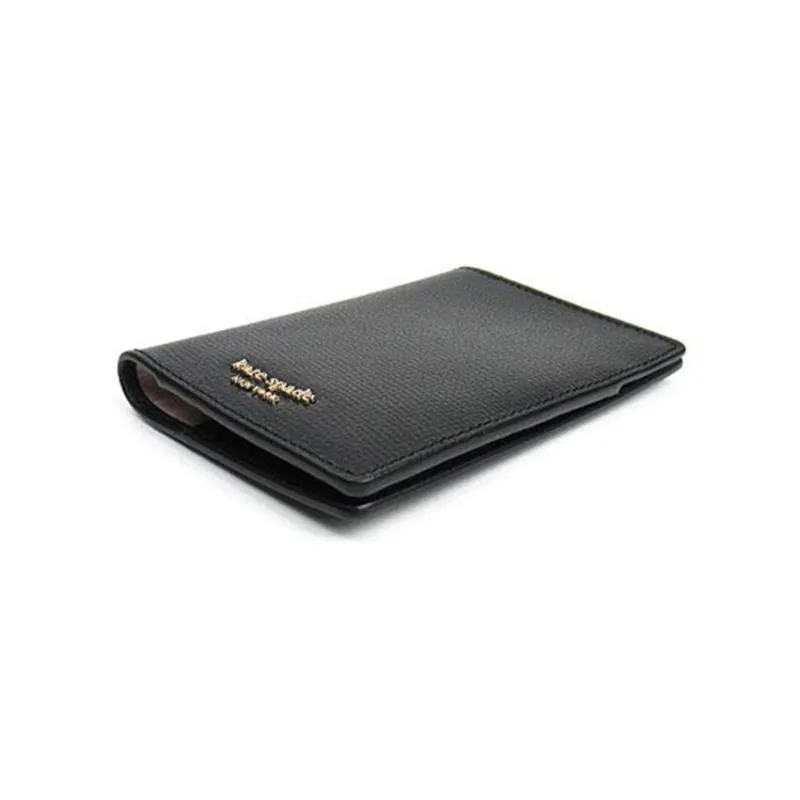 Kate Spade Leather Card Holders Passport Holders Unisex Black-1