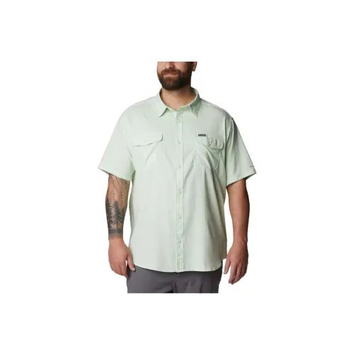 Columbia Shirts Men Ice Green