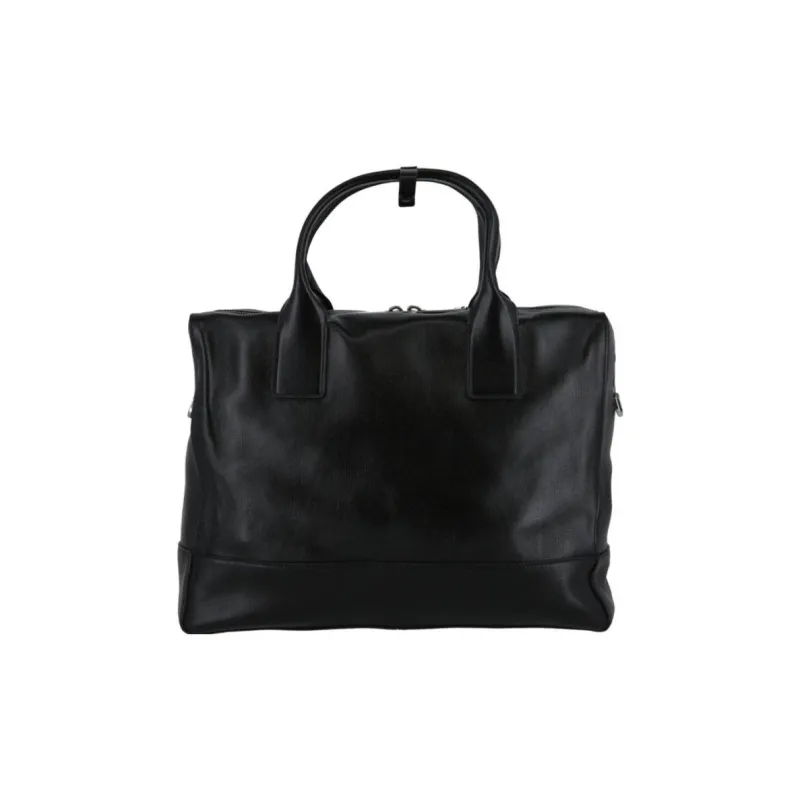 Bottega Veneta Leather Briefcase, Crossbody Bag, Handbag Men's Black-3
