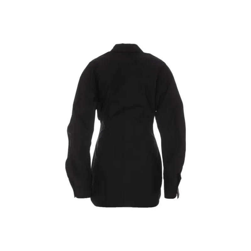 The Attico Cut out Bustier Shirtdress-1