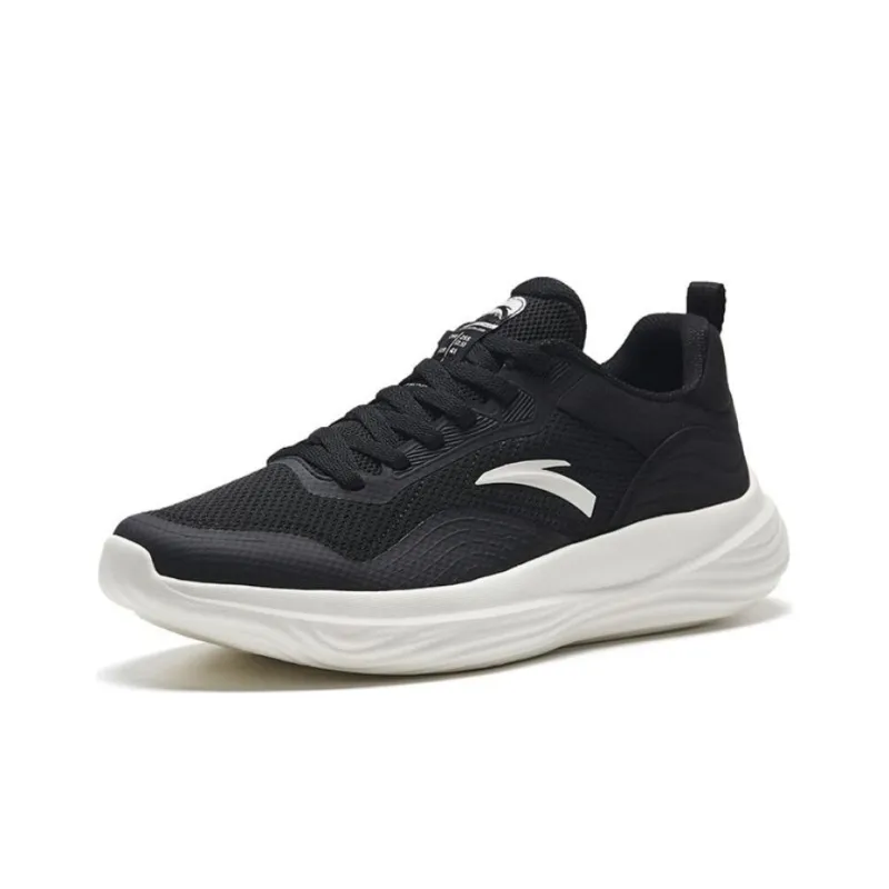 Anta Anti Slip Wear Resistant Low Top Training Shoes Men's Black White-1