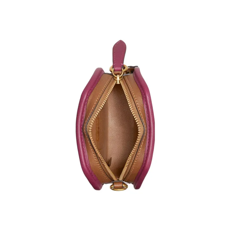 COACH Leather Coin Purse Regular Women's Brown-2