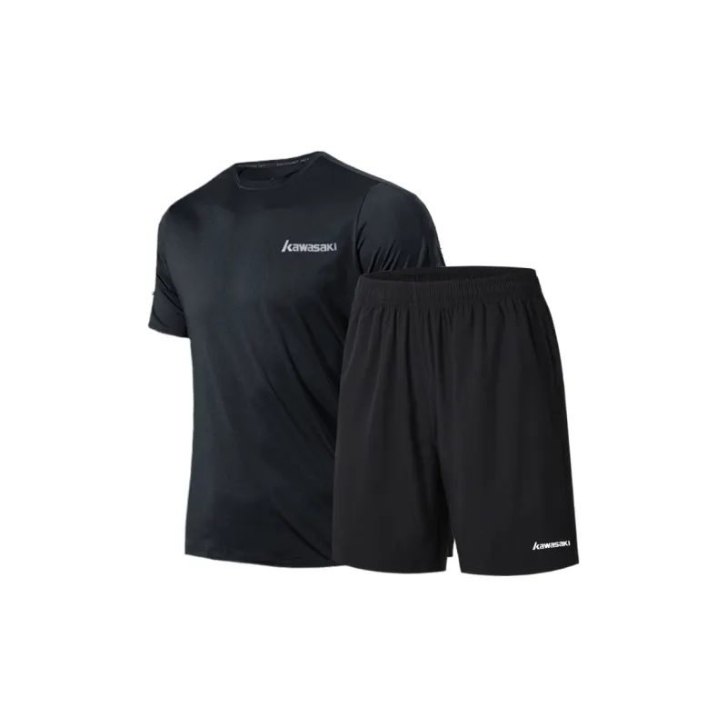 Kawasaki Badminton Equipment Black White Comfortable Fabric Breathable Sweat Wicking Fitness Running Unisex Others-4
