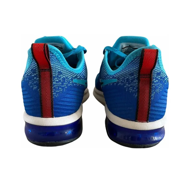Nike Air Max Sequent Cushioning, Wear Resistant Low Top Running Shoes Men's Blue-2