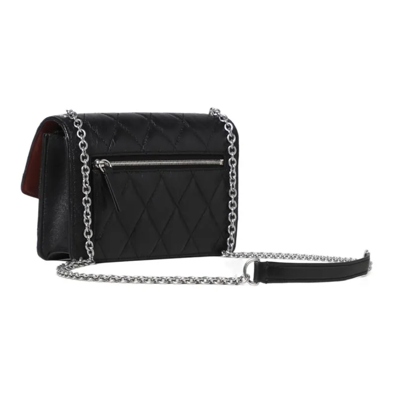 Mulberry Darley Quilting Shimmer Calfskin Shoulder Bag Crossbody Bag Regular Women's Black-4