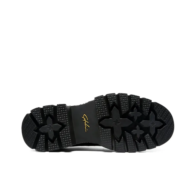 Satchi Dress Shoes Men Low Top Black-5