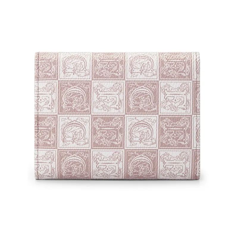 GOLF Synthetic Leather PVC Card Holder, Wallet Medium Size Women's Smoke Pink & Smoke Pink-3