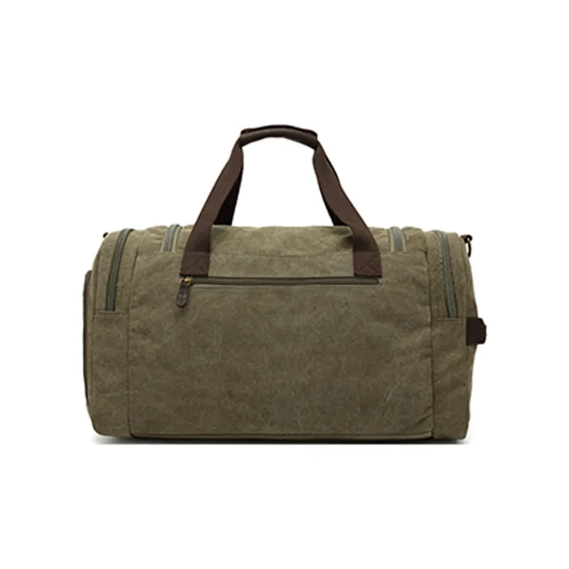 Slazenger Canvas Cowhide Travel Bag Large Size Unisex Multicolor-11
