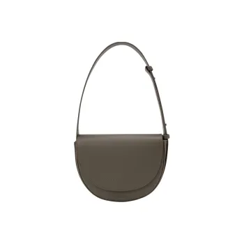 CALVIN KLEIN Synthetic Material Saddle Bag, Shoulder Bag Women's Army Green
