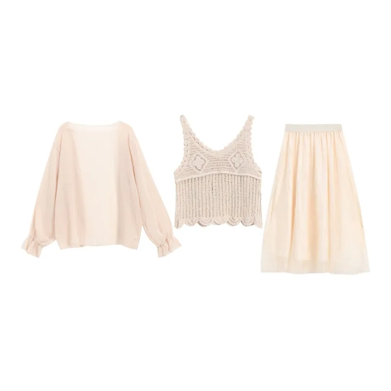 WOWI Two Piece Skirt Sets Women's-1