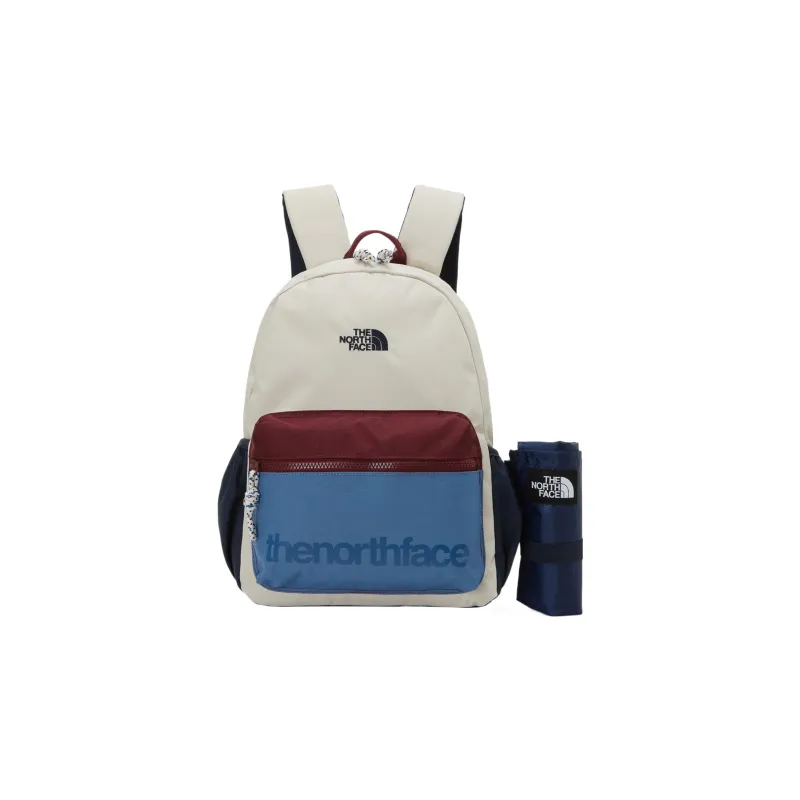 THE NORTH FACE Backpack Polyester Beige/Burgundy/Blue Women's-1