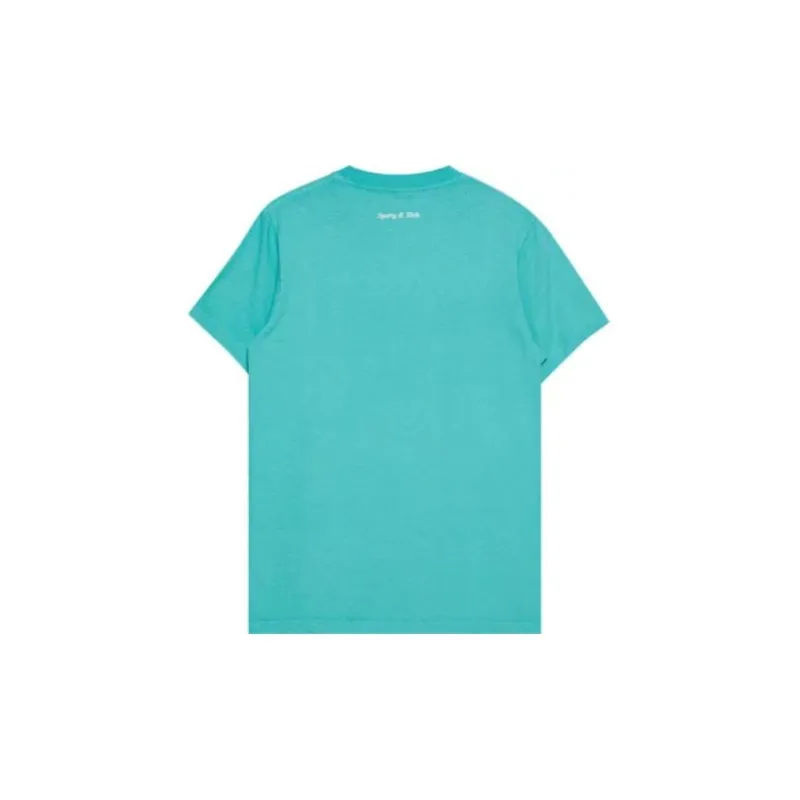 SPORTY & RICH Slogan print Cotton T shirt-1