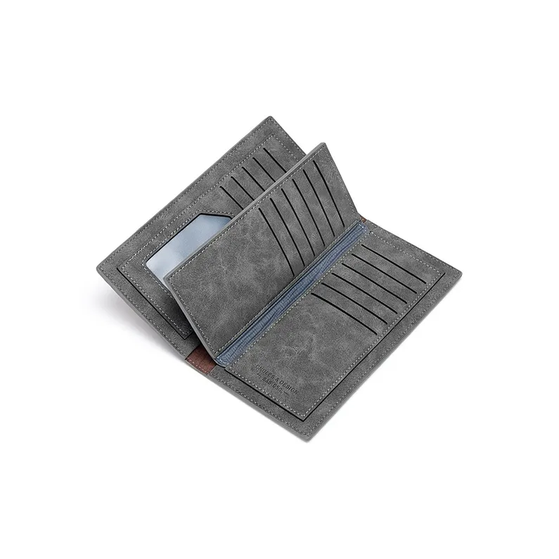 CNOLES Cow Leather Wallet Regular Men's Dreamy Gray-4