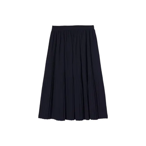 YINER GoodLand Casual Long Skirts Women's Navy Blue