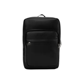 CALVIN KLEIN Synthetic Leather Backpack Men's Space Black