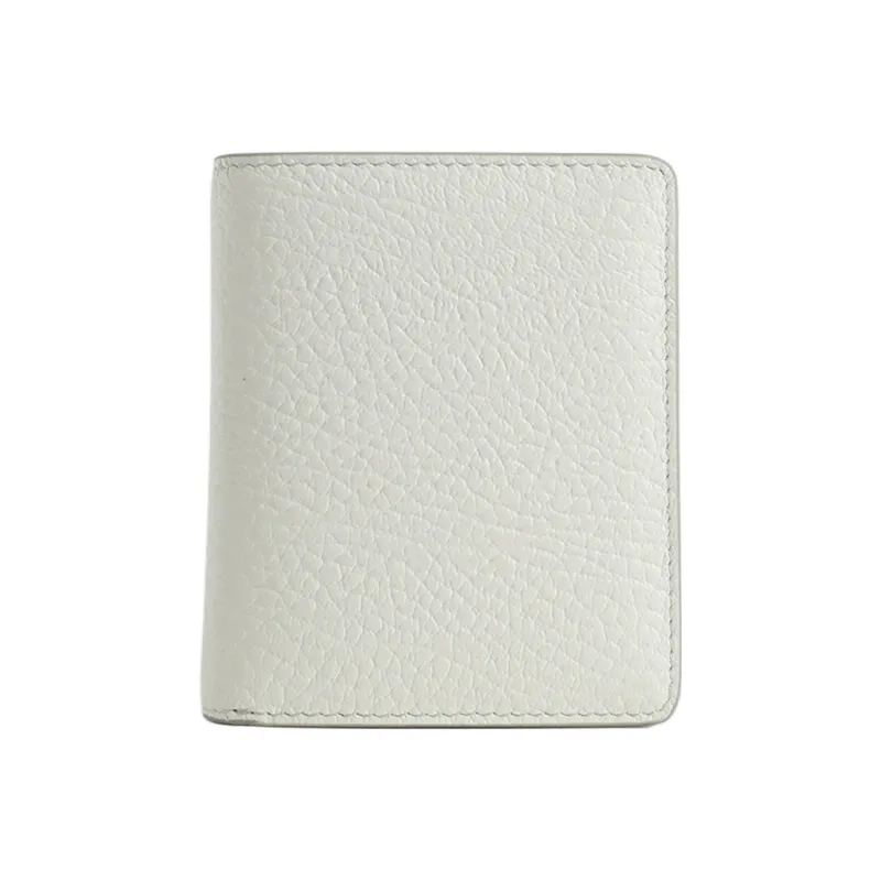 Maison Margiela Grain Cow Leather Wallet Women's White-1