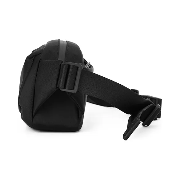 PIERRE CARDIN Fabric Messenger Bag, Crossbody Bag, Shoulder Bag Small Size Men's Black-2