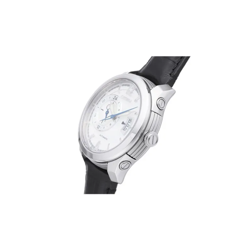 CITIZEN Automatic Mechanical Movement Leather Cow Leather Strap Watch Men's Watches White Dial-1