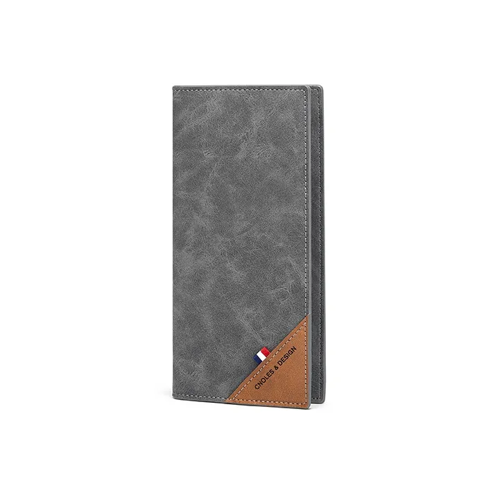 CNOLES Cow Leather Wallet Regular Men's Dreamy Gray-2