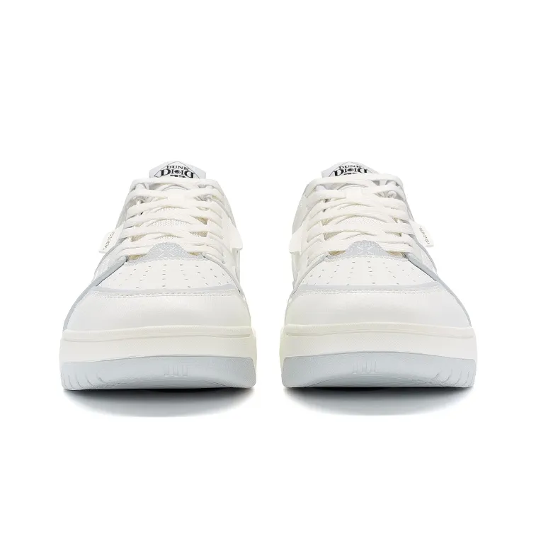 XTEP Cushioning Anti Slip And Wear Resistant Low Top Basketball Shoes Men's White Gray-3