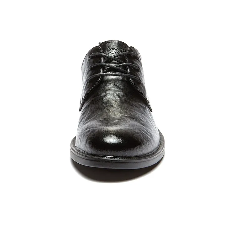 Jeep Dress Shoes Men Low Top Black-2
