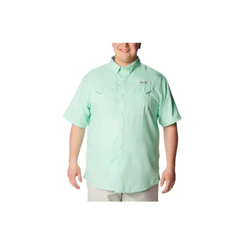 Columbia Shirts Men Teal