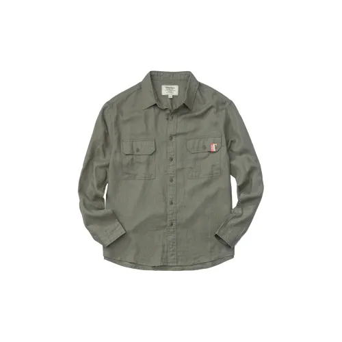 AKCLUB Vintage Collection Shirts Men Army Green