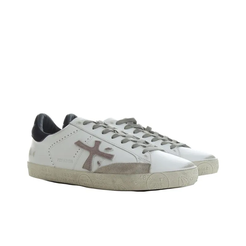 PREMIATA Steven Low-Top Skateboard Shoes Men's White-2